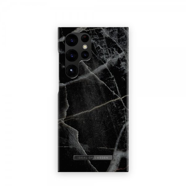 Samsung Galaxy S23 Ultra Case Fashion Case Black Thunder Marble