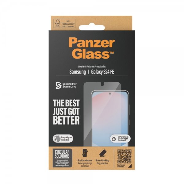 Samsung Galaxy S24 FE Screen Protector Ultra-Wide Fit EasyAligner