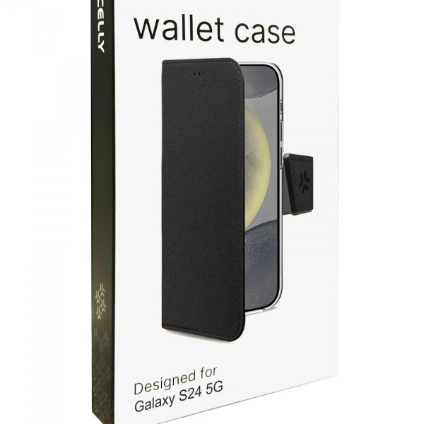Samsung Galaxy S24 Cover Wally Wallet Case Black