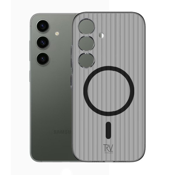 Samsung Galaxy S24 Case Corrugated MagSafe Grey