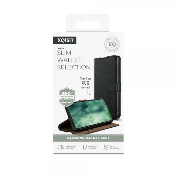 Samsung Galaxy S24 Plus Cover Slim Wallet Selection Black