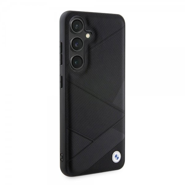 Samsung Galaxy S24 Case Genuine Leather Textured Black