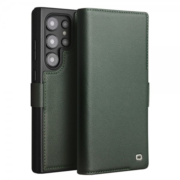 Samsung Galaxy S24 Ultra Cover Genuine Leather Green