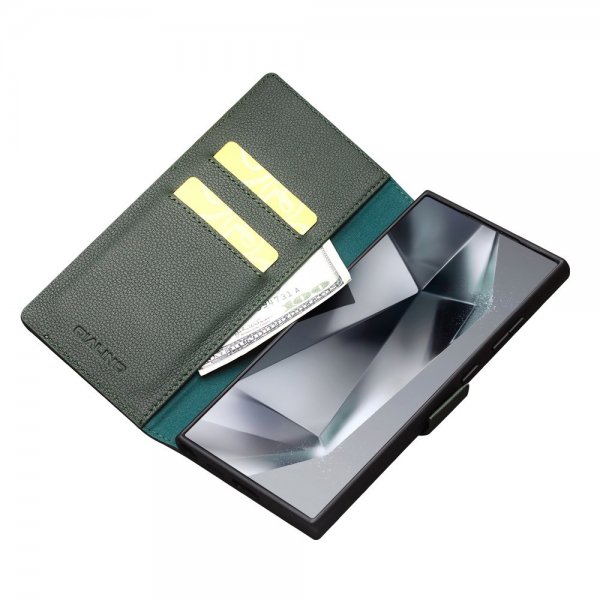 Samsung Galaxy S24 Ultra Cover Genuine Leather Green