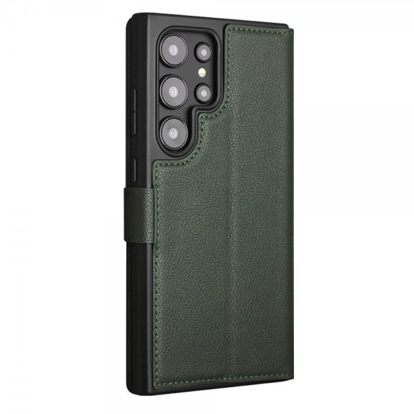Samsung Galaxy S24 Ultra Cover Genuine Leather Green