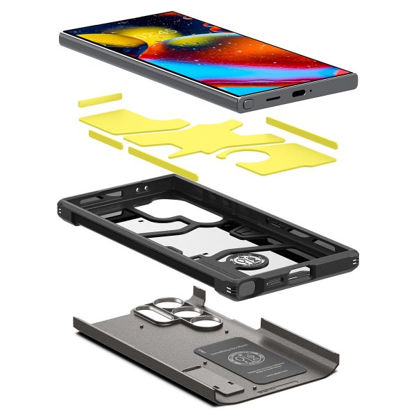 Samsung Galaxy S24 Ultra Case Tough Armor Gunmetal