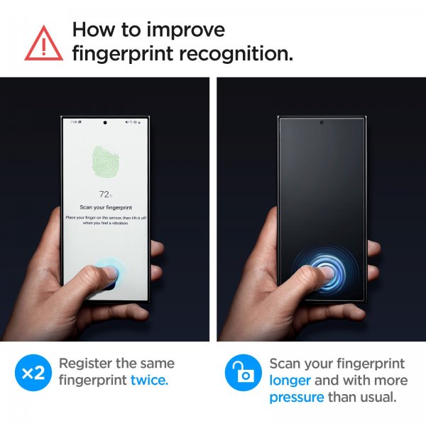 Samsung Galaxy S24 Ultra Screen Protector GLAS.tR EZ Fit 2-pack