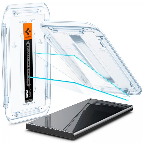 Samsung Galaxy S24 Ultra Screen Protector GLAS.tR EZ Fit 2-pack