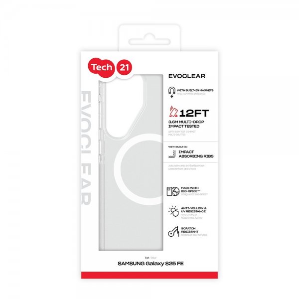 Samsung Galaxy S25 FE Case EvoClear MagSafe Transparent