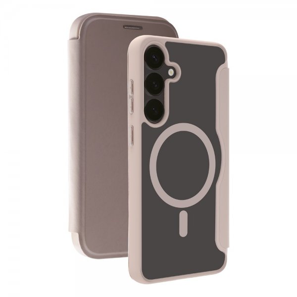 Samsung Galaxy S25 Cover Mag Wallet Greige