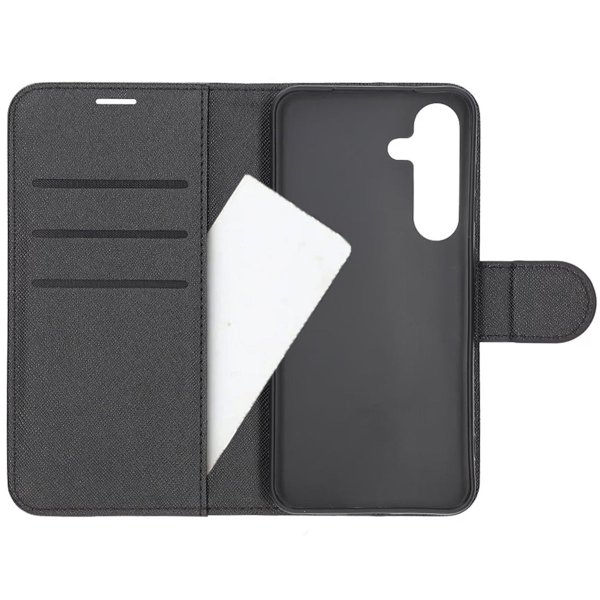Samsung Galaxy S25 Cover with Card Slot Stand Function Black