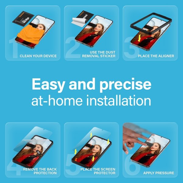Samsung Galaxy S24/Galaxy S25 Screen Protector Ultra-Wide Fit EasyAligner