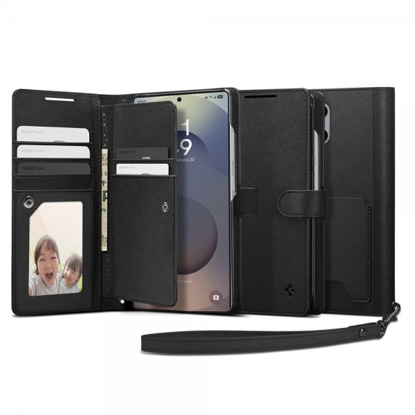 Samsung Galaxy S25 Ultra Cover Wallet S Black