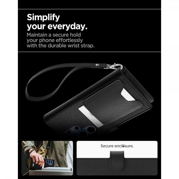 Samsung Galaxy S25 Ultra Cover Wallet S Black