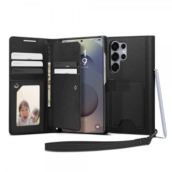 Samsung Galaxy S25 Ultra Cover Wallet S Black