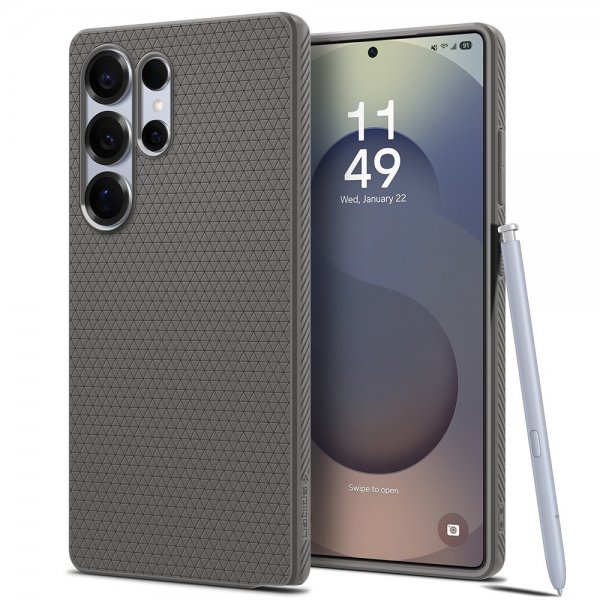 Samsung Galaxy S25 Ultra Case Liquid Air Marble Gray