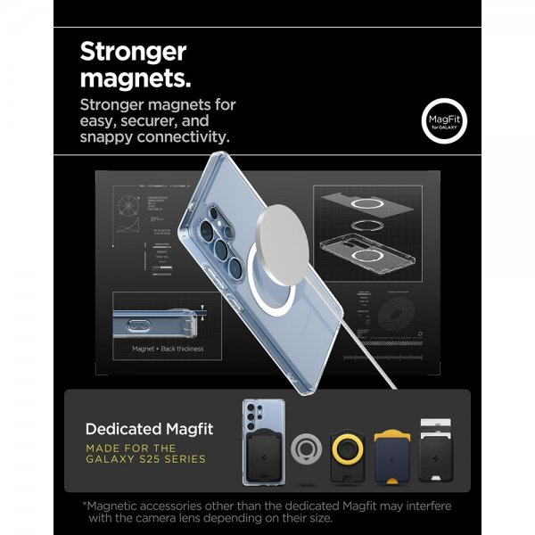 Samsung Galaxy S25 Ultra Case Ultra Hybrid MagFit Clear White