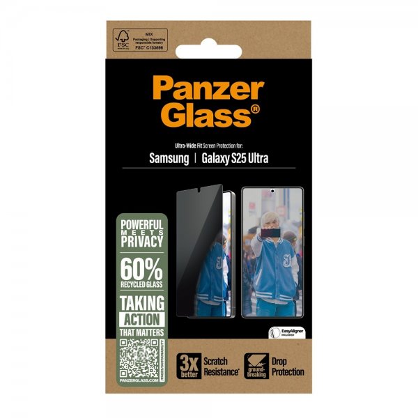 Samsung Galaxy S25 Ultra Screen Protector Ultra-Wide Fit Privacy EasyAligner