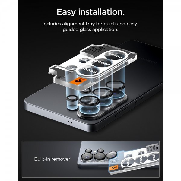 Samsung Galaxy S26 Ultra Camera Protector GLAS.tR EZ Fit Optik Pro 2-pack Black