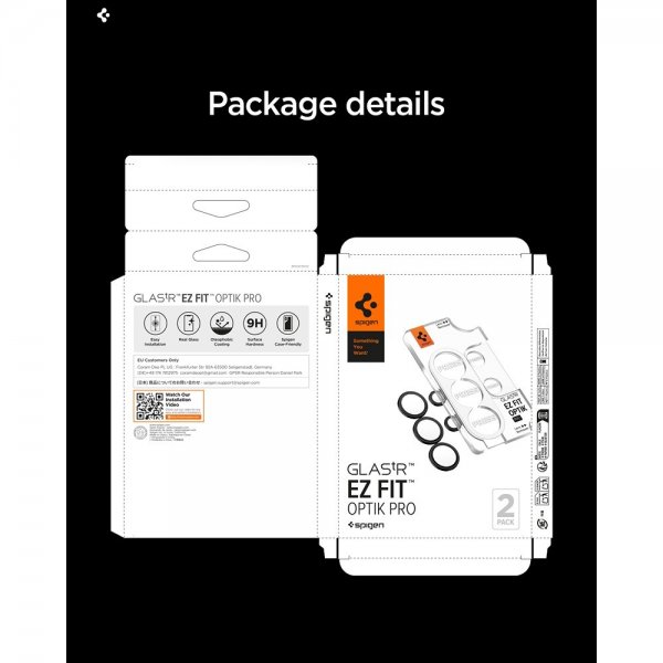 Samsung Galaxy S26 Ultra Camera Protector GLAS.tR EZ Fit Optik Pro 2-pack Black