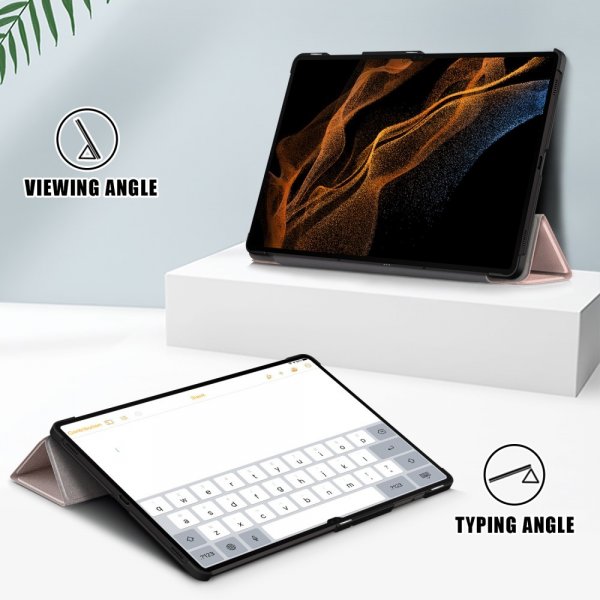 Samsung Galaxy Tab S9 Ultra Cover Trifold Rose Gold