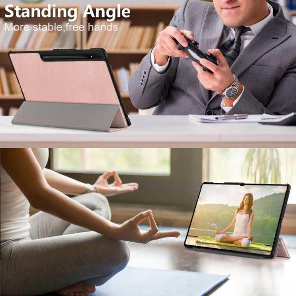 Samsung Galaxy Tab S9 Ultra Cover Trifold Rose Gold