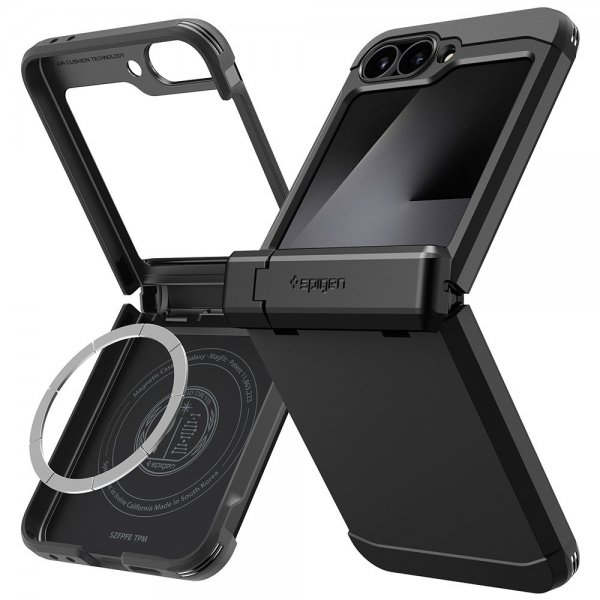Samsung Galaxy Z Flip 6/Galaxy Z Flip 7 FE Case Tough Armor Pro MagFit Black