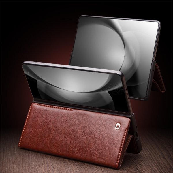 Samsung Galaxy Z Fold 6 Cover Genuine Leather Black