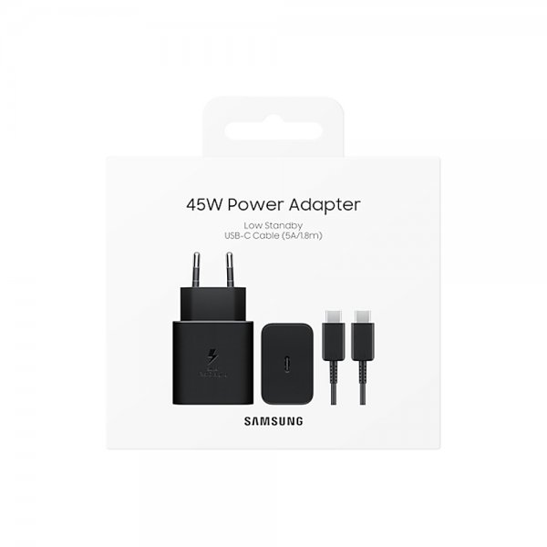 Original Charger with Cable 45W Power Adapter Black