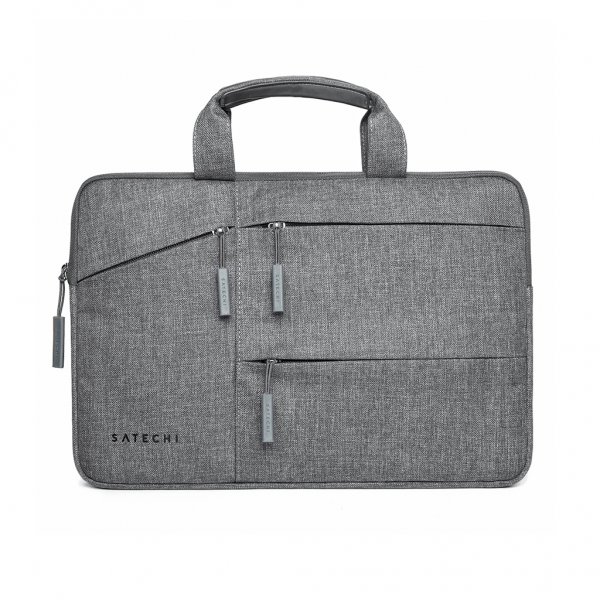 Water Resistant laptop-cover with pockets 16 inches Gray
