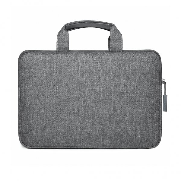 Water Resistant laptop-cover with pockets 16 inches Gray