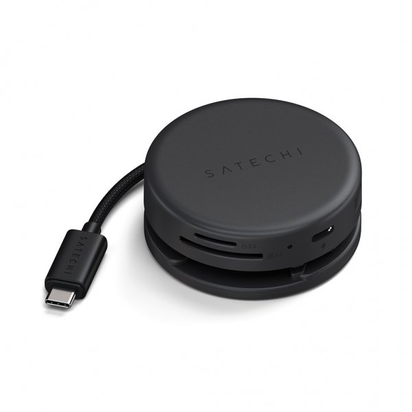 OntheGo 7-in-1 Multiport Adapter Space Black