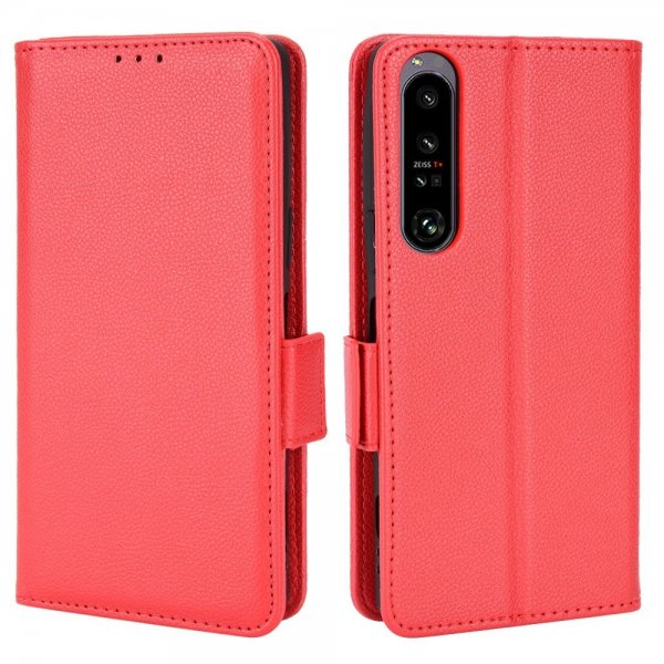 Sony Xperia 1 IV Cover with Card Slot Red