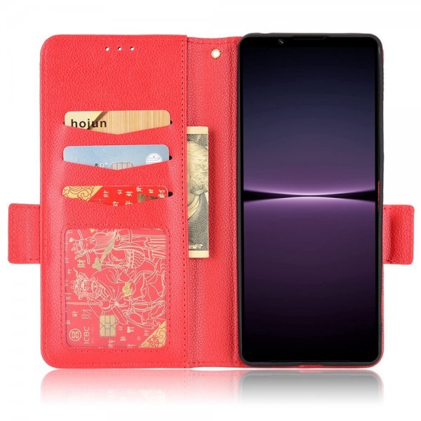 Sony Xperia 1 IV Cover with Card Slot Red