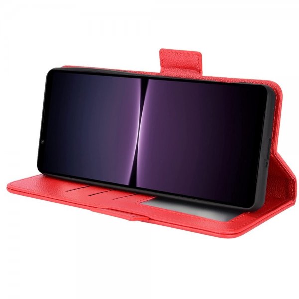 Sony Xperia 1 IV Cover with Card Slot Red