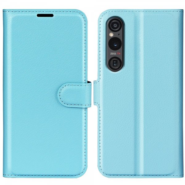 Sony Xperia 1 VI Cover Litchi Blue