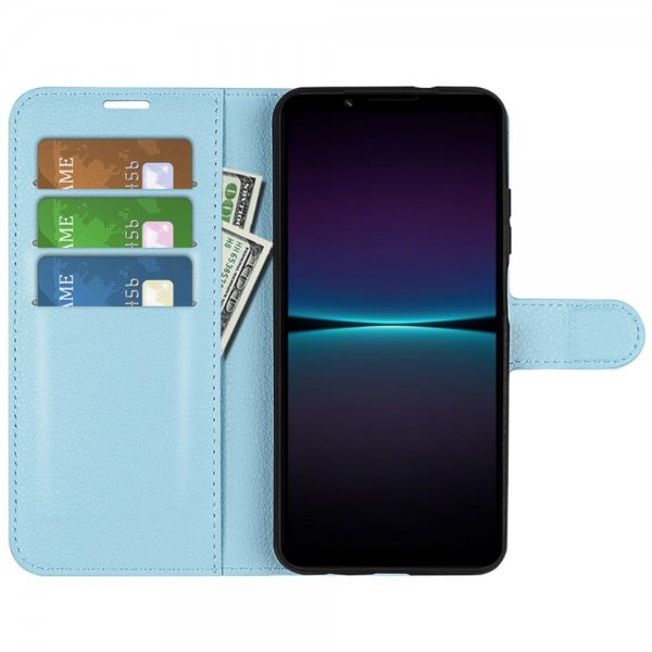 Sony Xperia 1 VI Cover Litchi Blue