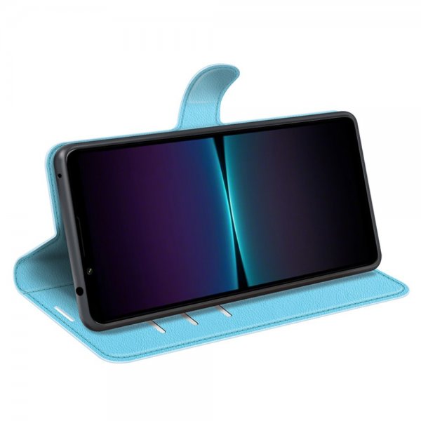 Sony Xperia 1 VI Cover Litchi Blue