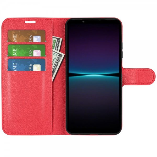 Sony Xperia 1 VI Cover Litchi Red
