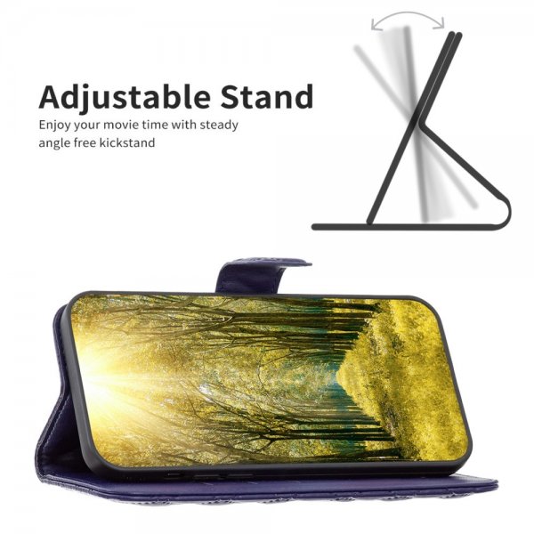 Sony Xperia 1 VI Cover Rhombus Pattern Blue