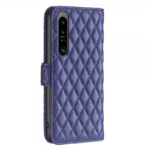 Sony Xperia 1 VI Cover Rhombus Pattern Blue