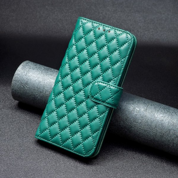 Sony Xperia 1 VI Cover Rhombus Pattern Green