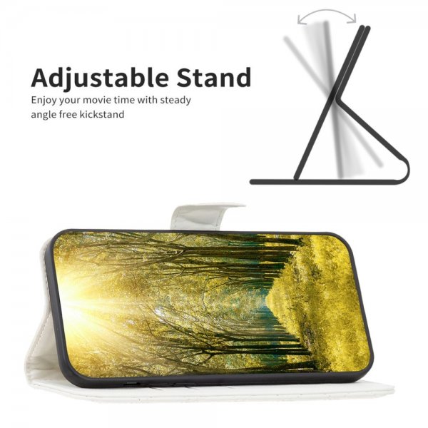Sony Xperia 1 VI Cover Rhombus Pattern White