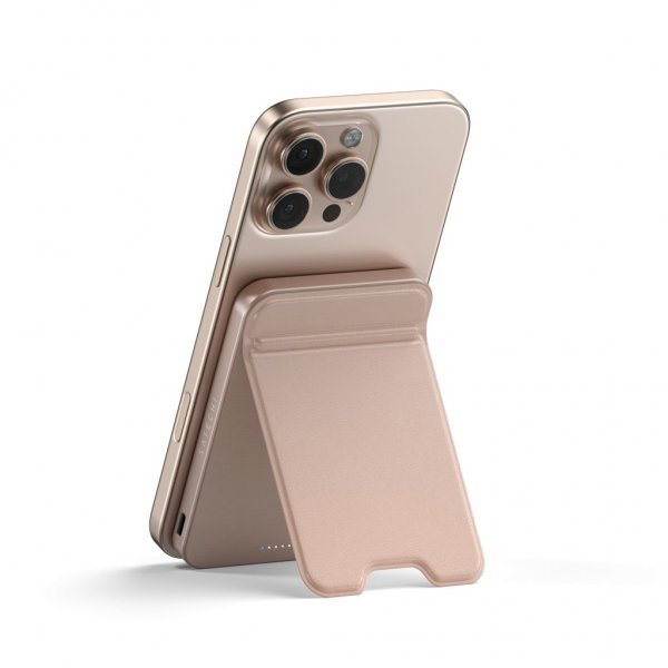 OntheGo Qi2 5K MagSafe-powerbank with stand Desert Rose