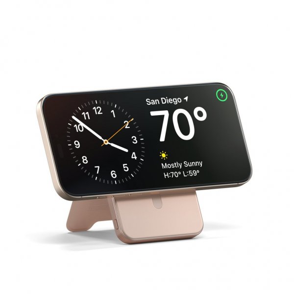 OntheGo Qi2 5K MagSafe-powerbank with stand Desert Rose