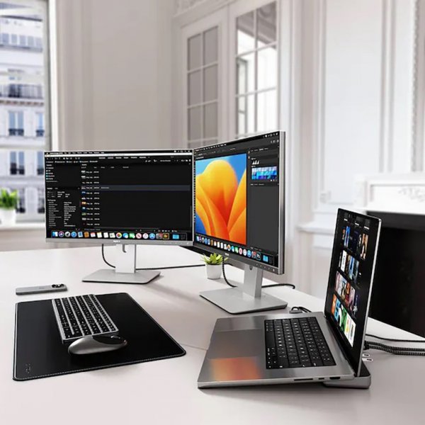 Dual Dock Stand Docking Station NVMe SSD Enclosure