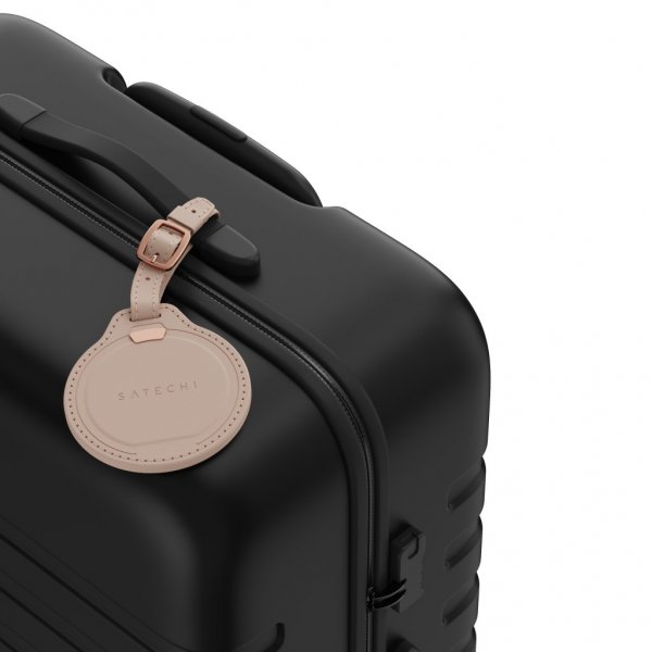 FindAll luggage tag with tracking Desert Rose