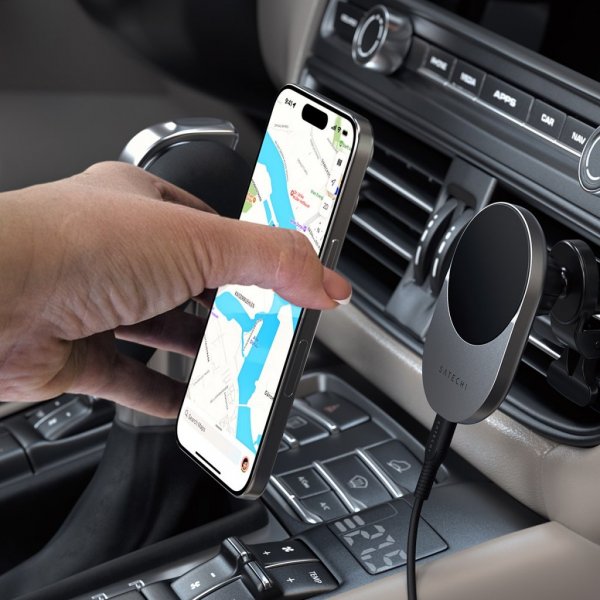 Car holder with Wireless Charging Qi2 MagSafe