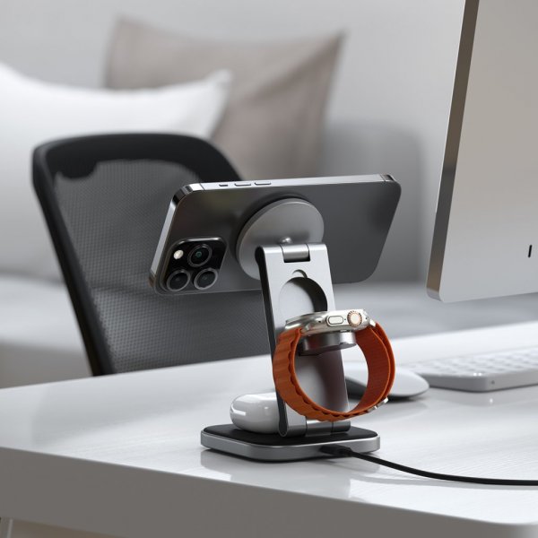 Wireless charger 3-in-1 Foldable Qi2 Wireless Charging Stand MagSafe
