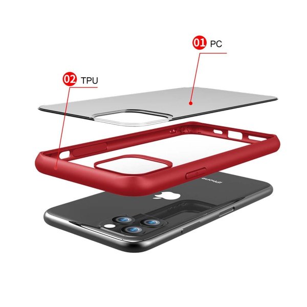 iPhone 11 Pro Max Case Shock resistant TPU Red